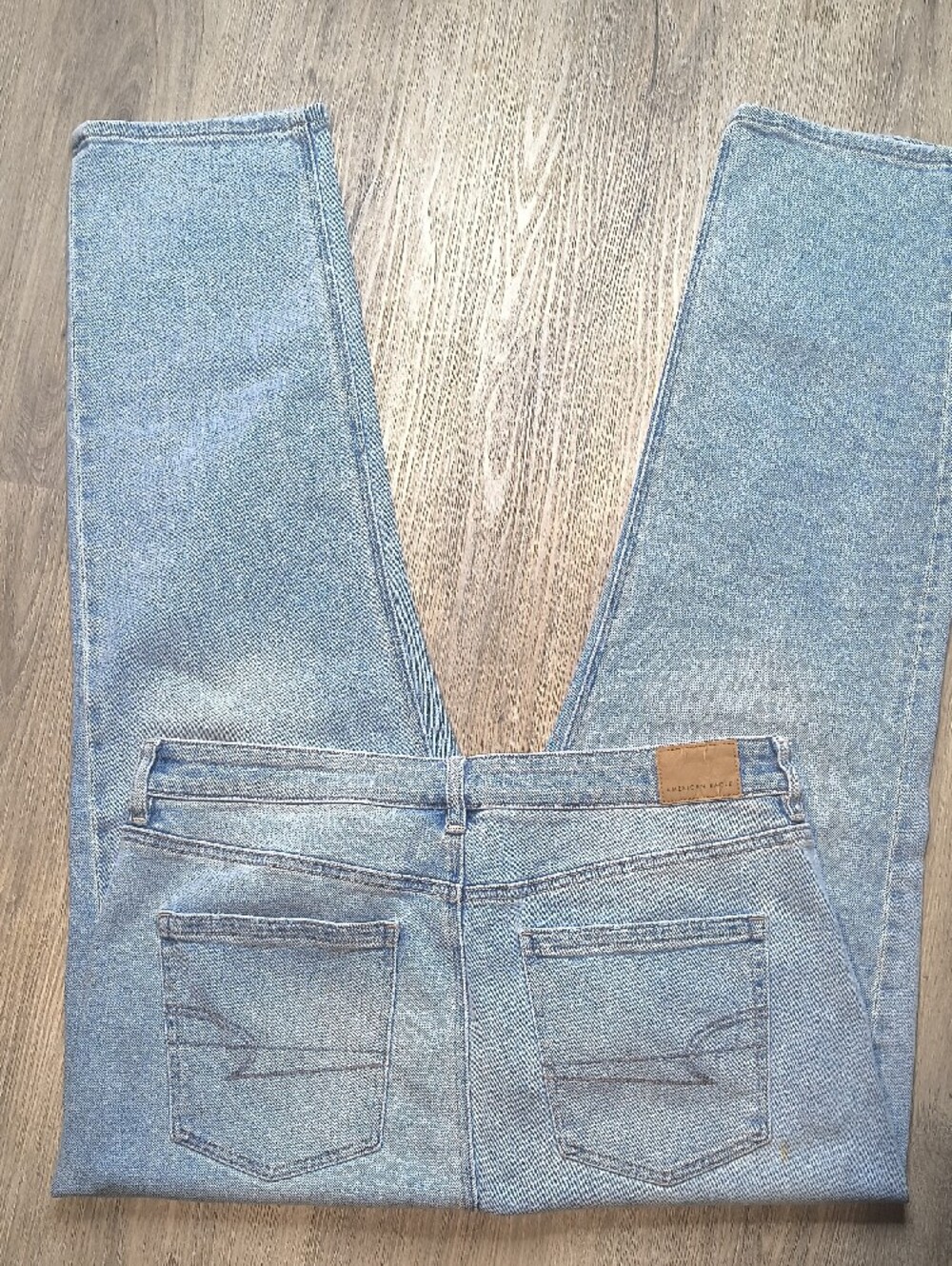 Mom Straight w/27.5" Inseam American Eagle Stretch Size 14 Womens Jeans - Picture 2 of 7